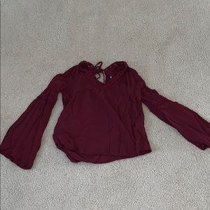 Cute comfy burgundy blouse